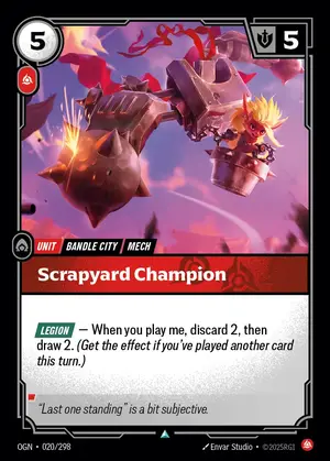 Scrapyard Champion [OGN-020] — ปกติ