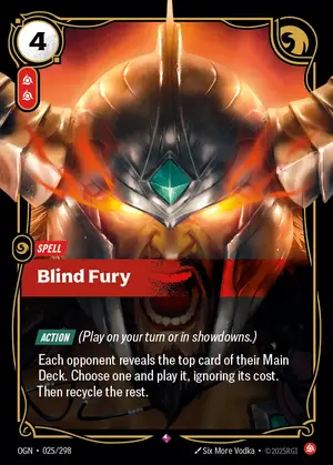 Blind Fury [OGN-025] — ฟอยล์