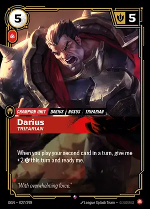 Darius - Trifarian [OGN-027] — ฟอยล์