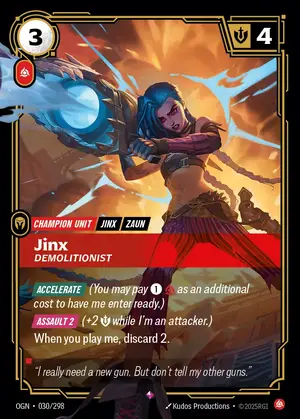 Jinx - Demolitionist [OGN-030] — ฟอยล์