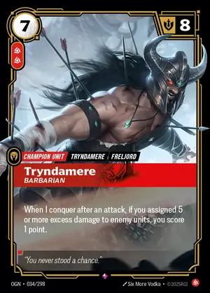Tryndamere - Barbarian [OGN-034] — ฟอยล์
