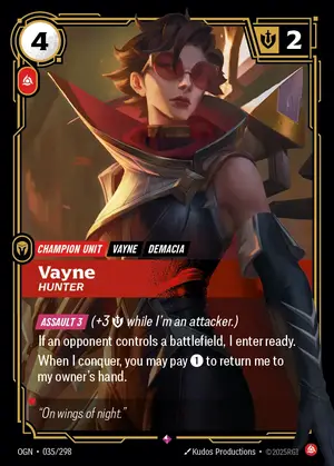 Vayne - Hunter [OGN-035] — ฟอยล์