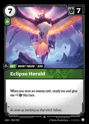 Eclipse Herald OGN-059 ปกติ — การ์ด Riftbound