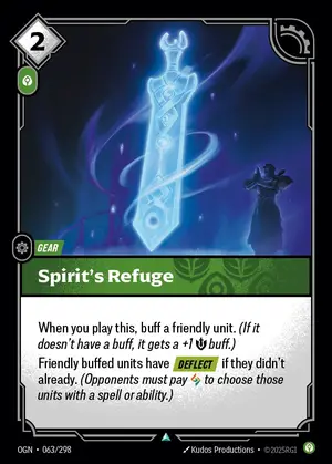 Spirit's Refuge OGN-063 ปกติ — การ์ด Riftbound