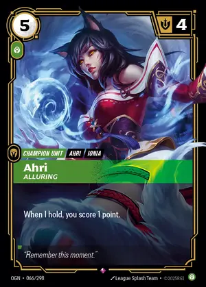Ahri - Alluring [OGN-066] — ฟอยล์