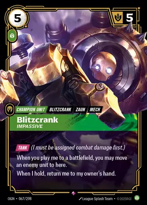 Blitzcrank - Impassive [OGN-067] — ฟอยล์