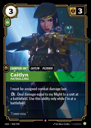 Caitlyn - Patrolling [OGN-068] — ฟอยล์
