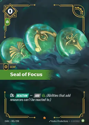 Seal of Focus [OGN-081] — ฟอยล์