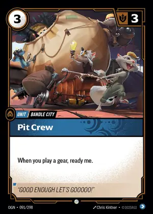 Pit Crew OGN-091 ปกติ — การ์ด Riftbound
