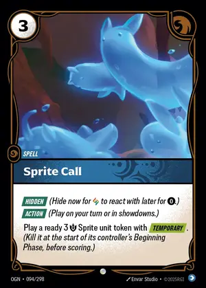 Sprite Call OGN-094 ปกติ — การ์ด Riftbound