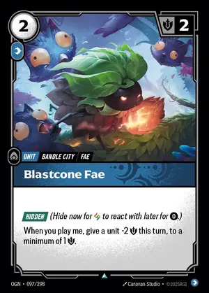 Blastcone Fae OGN-097 ปกติ — การ์ด Riftbound