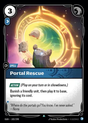 Portal Rescue OGN-102 ปกติ — การ์ด Riftbound