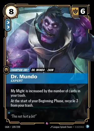 Dr. Mundo - Expert [OGN-109] — ฟอยล์