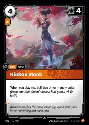 Kinkou Monk OGN-141 ปกติ — การ์ด Riftbound