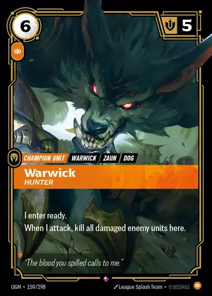 Warwick - Hunter [OGN-159] — ฟอยล์