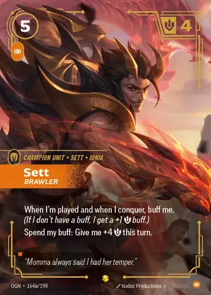 Sett - Brawler [OGN-164a] — ฟอยล์