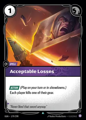 Acceptable Losses [OGN-179] — ปกติ