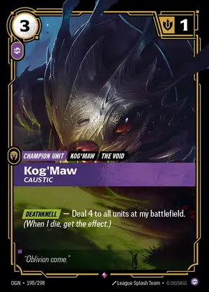 Kog'Maw - Caustic [OGN-190] — ฟอยล์