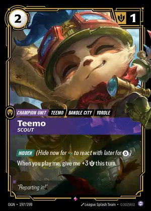 Teemo - Scout [OGN-197] — ฟอยล์