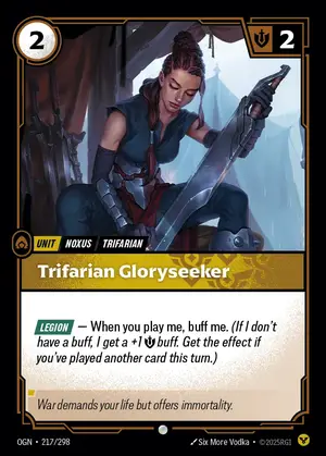 Trifarian Gloryseeker [OGN-217] — ปกติ