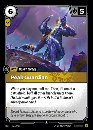 Peak Guardian OGN-223 ปกติ — การ์ด Riftbound