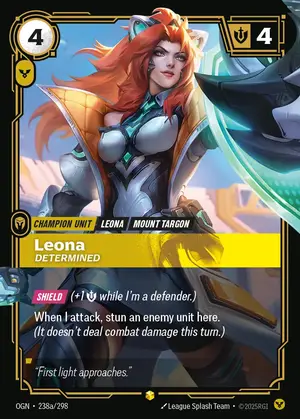 Leona - Determined [OGN-238a] — ฟอยล์