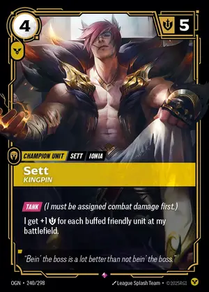 Sett - Kingpin [OGN-240] — ฟอยล์