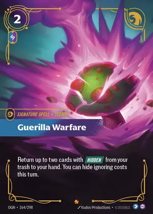 Guerilla Warfare OGN-264 ฟอยล์ — การ์ด Riftbound
