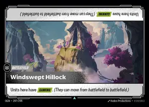 Windswept Hillock OGN-297 ปกติ — การ์ด Riftbound
