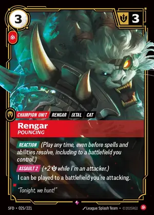 Rengar - Pouncing [SFD-025] — ฟอยล์