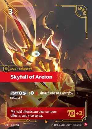 Skyfall of Areion SFD-030 ฟอยล์ — การ์ด Riftbound