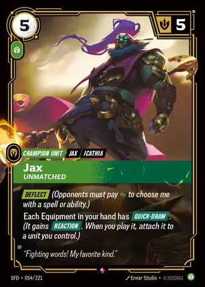 Jax - Unmatched [SFD-054] — ฟอยล์