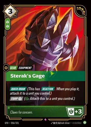 Sterak's Gage [SFD-056] — ฟอยล์