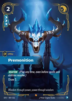 Premonition SFD-087 ฟอยล์ — การ์ด Riftbound