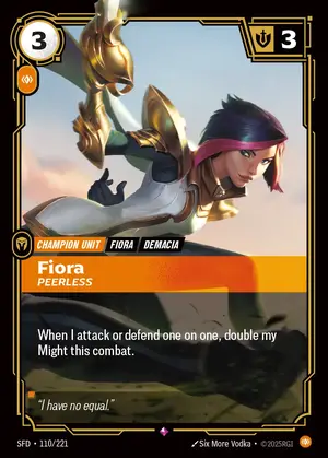 Fiora - Peerless [SFD-110] — ฟอยล์