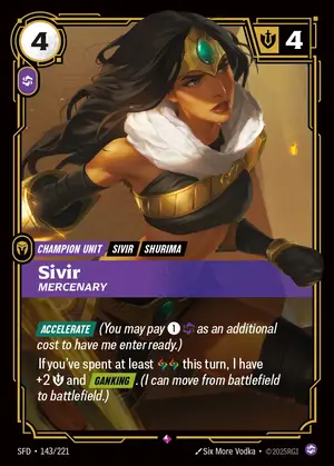 Sivir - Mercenary [SFD-143] — ฟอยล์