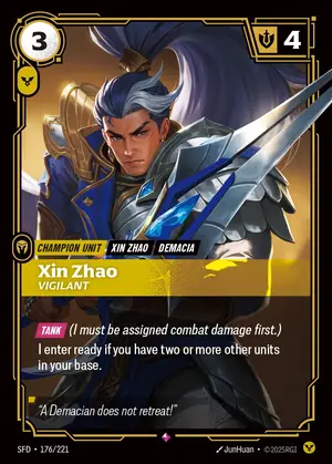Xin Zhao - Vigilant [SFD-176] — ฟอยล์