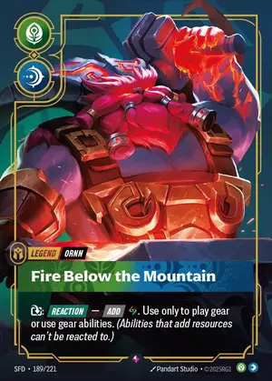 Ornn - Fire Below the Mountain [SFD-189] — ฟอยล์