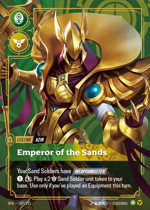 Azir - Emperor of the Sands [SFD-197] — ฟอยล์