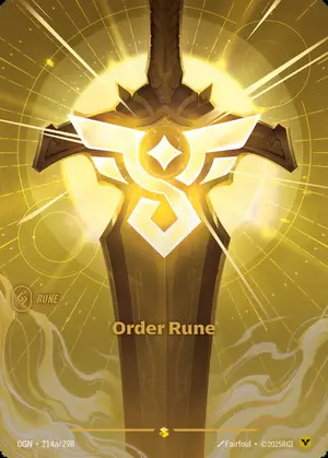 Order Rune [SFD-R06a] — ฟอยล์