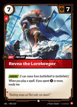 Revna the Lorekeeper [UNL-005] — ปกติ