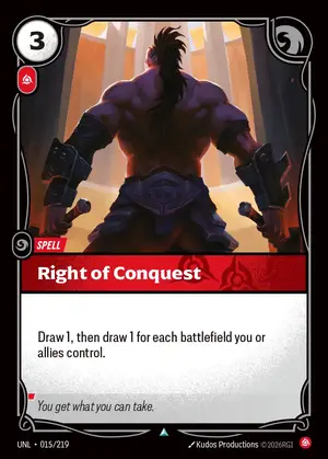 Right of Conquest [UNL-015] — ปกติ