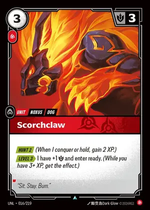 Scorchclaw [UNL-016] — ปกติ