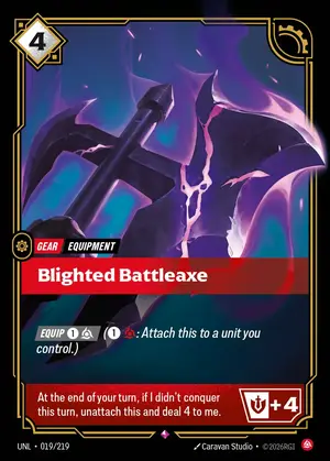 Blighted Battleaxe [UNL-019] — ฟอยล์