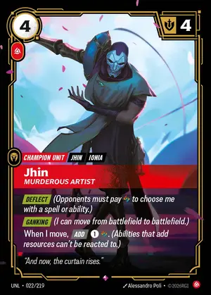 Jhin - Murderous Artist [UNL-022] — ฟอยล์