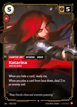 Katarina - Reckless [UNL-023] — ฟอยล์