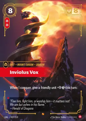 Inviolus Vox [UNL-027] — ฟอยล์