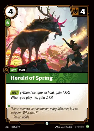 Herald of Spring [UNL-034] — ฟอยล์