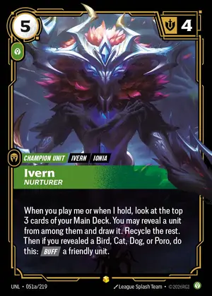 Ivern - Nurturer [UNL-051A] — ฟอยล์