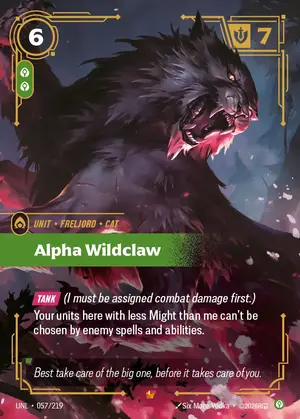Alpha Wildclaw UNL-057 ฟอยล์ — การ์ด Riftbound